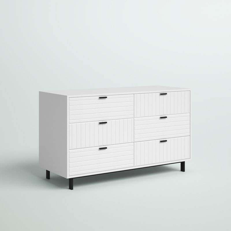 Commode double à 6 tiroirs l 51 po Claudia
