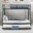 Twin Over Full Bunk Bed With Stable Steel Frame, Size Trundle And Two Ladders, Black Color Metal Mechanical Feature, Ladders-171571751-171571755