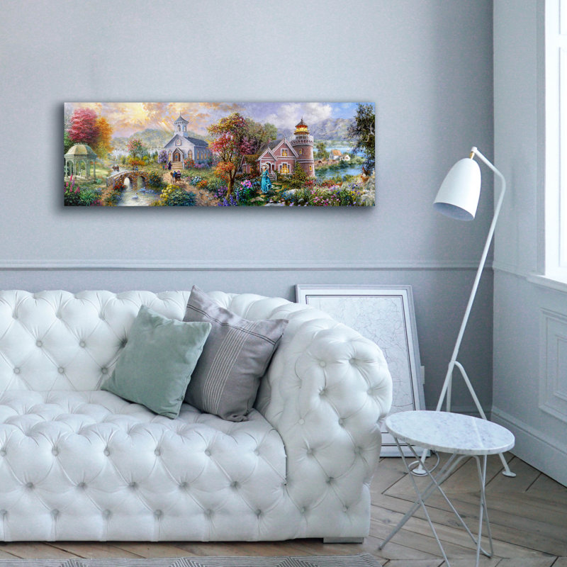 «Epic Graffiti», «Morning Morning In Spring» par Nicky Boehme, art mural sur toile, 60 po x 20 po