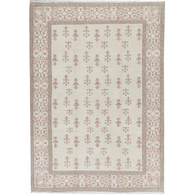 Striped Area Rug in Beige