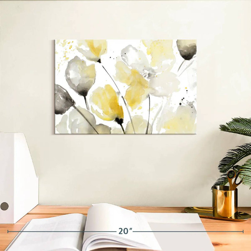 Avery Neutral Abstract Floral I, 8" H x 12" W