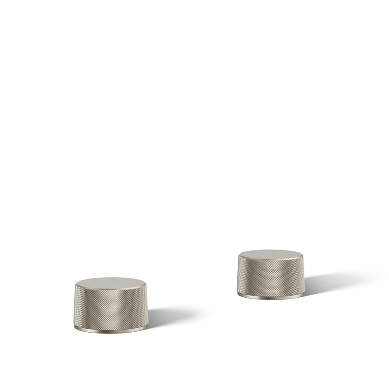Components™ Bathroom Sink Handles with Oyl Design, Vibrant Brushed Nickel