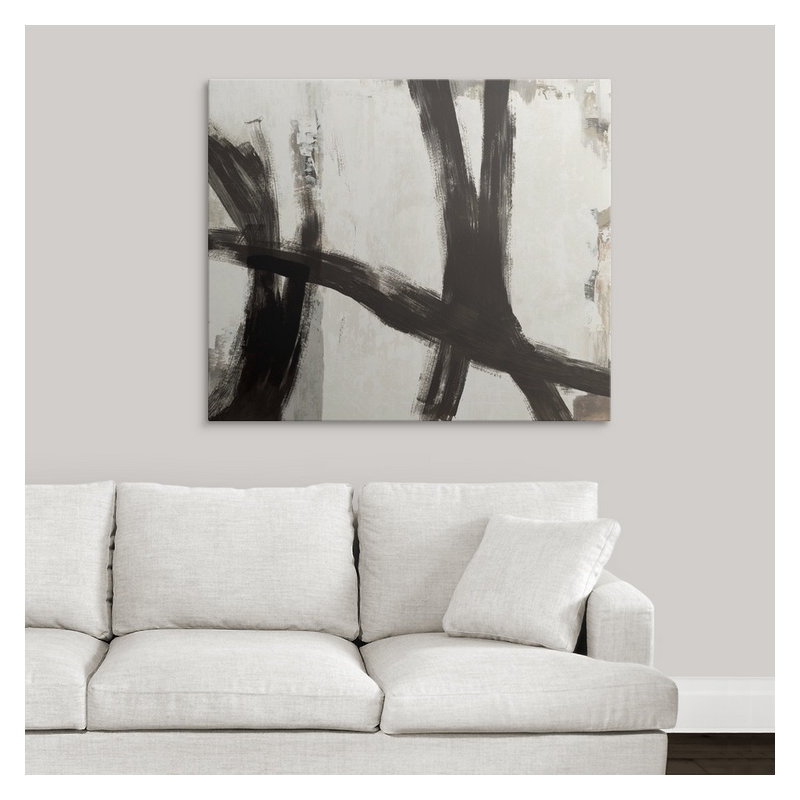 «Brush II», reproduction d'art Funkley, H 24 po x l 30 po x P 1,25 po, Toile