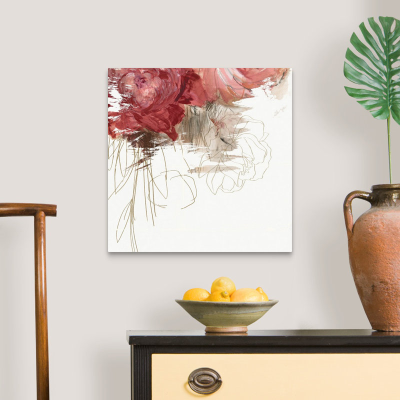 Reproduction d’art sur toile, "Crimson Lust III" par PI studio, Toile tendue, H 20 po x l 20 po x P 1,25 po