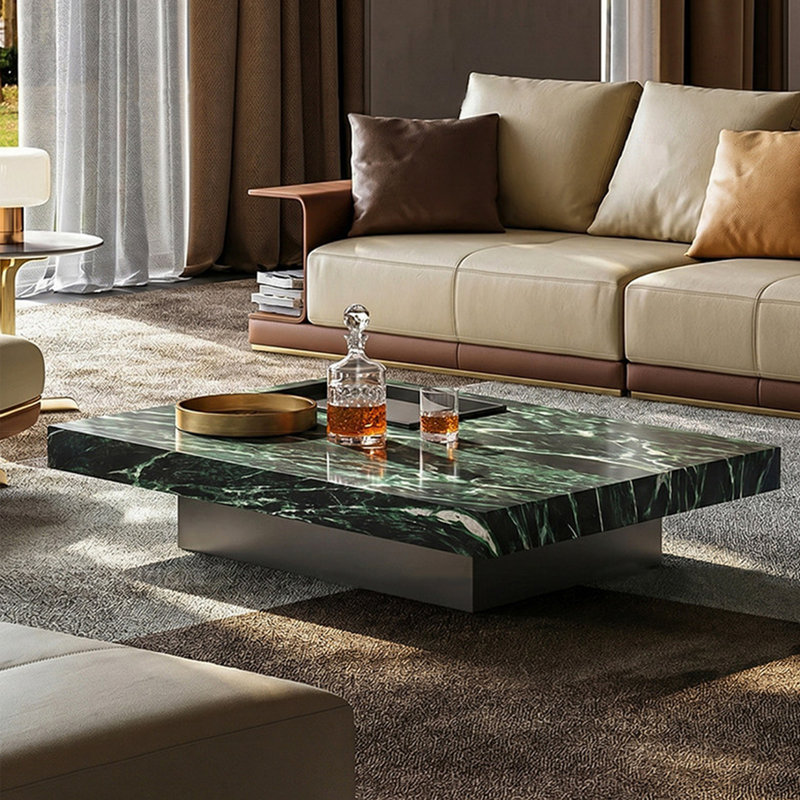 Table basse rectangulaire de luxe limitée, H 11,8 po x l 55,1 po x P 31,5 po