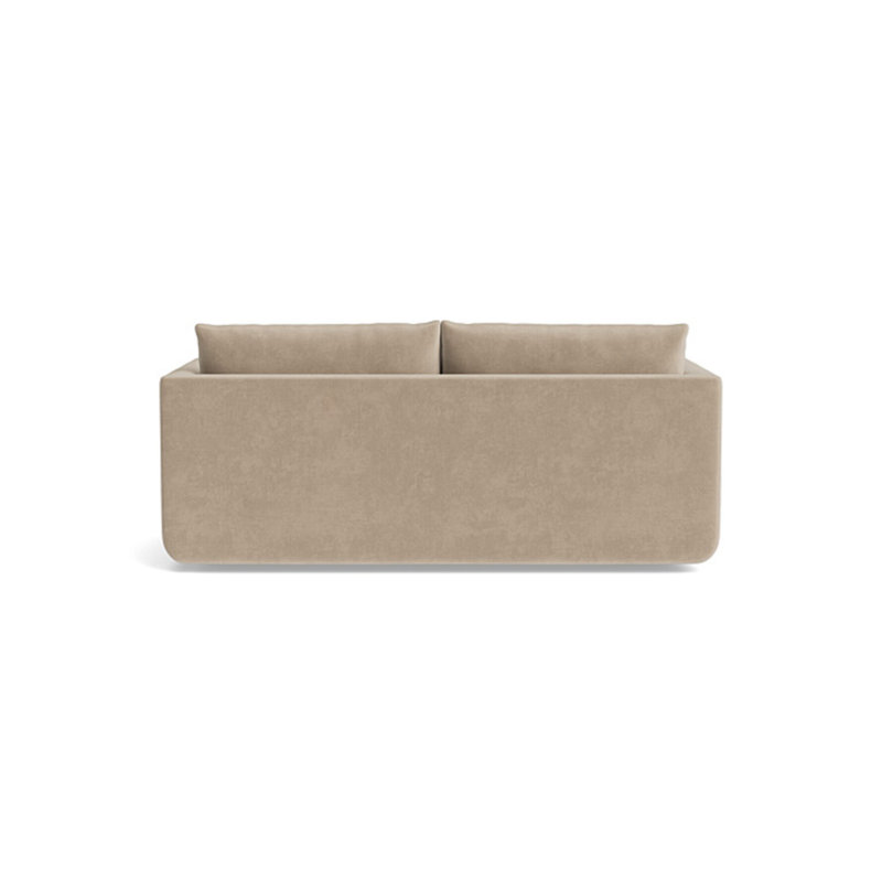 Eva Loveseat (70"), Velvet - Beige