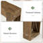 Console en bois massif de 63 pouces