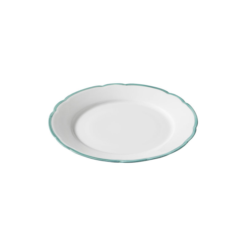 Reminiscence Porcelain Limoges Salad/Dessert Plate, White/Green