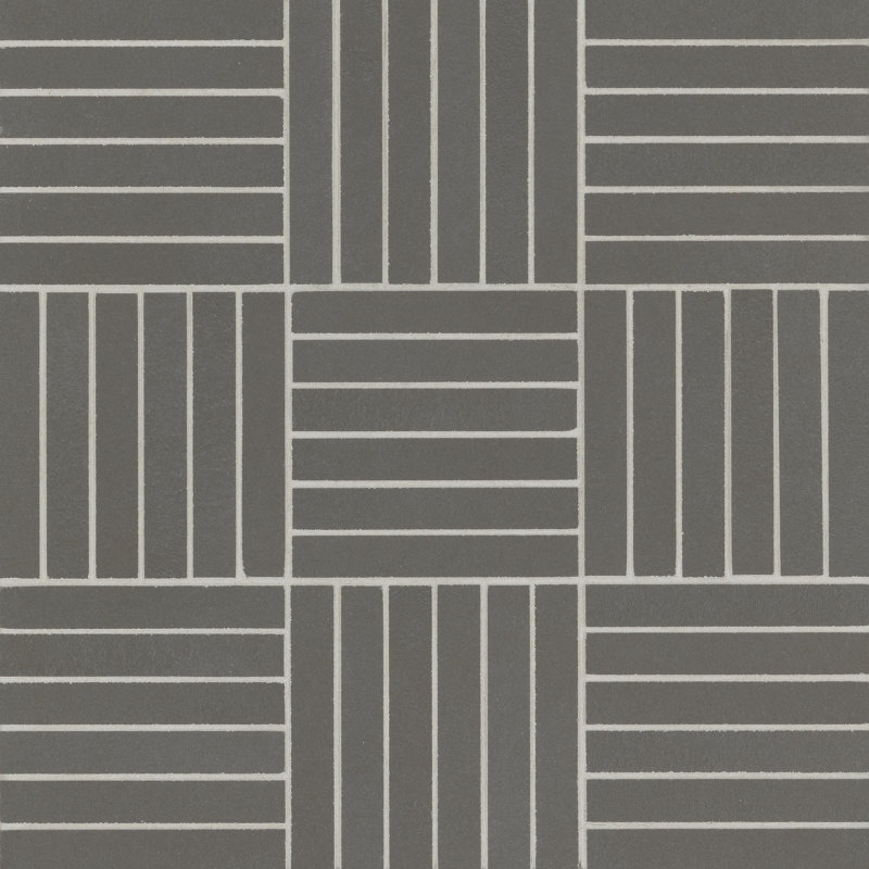 Sahara 0.5" x 4" Porcelain Linear Mosaic Tile, Dark
