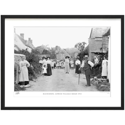 Blunsdon, Lower Village Road 1911 - Single Picture Frame Print