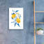 Art mural en verre épique «Blue Leaf Lemons 2» par Yvette St. Amant-103930667