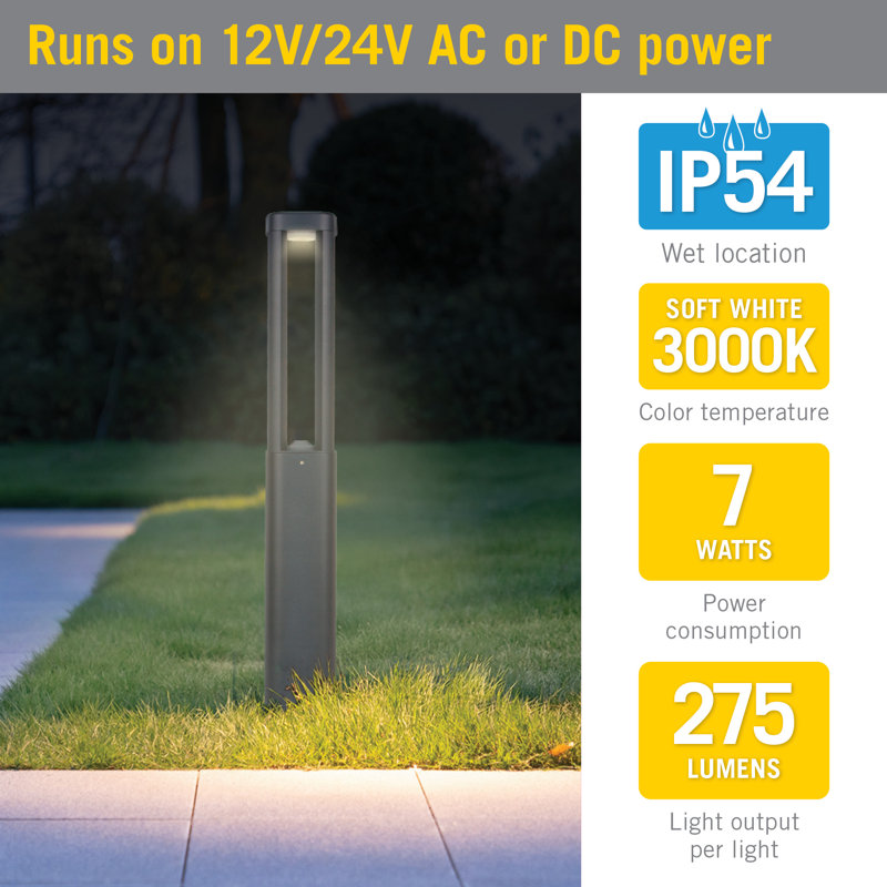 Black Cast Aluminum LED Pathway Light for Outdoor Use