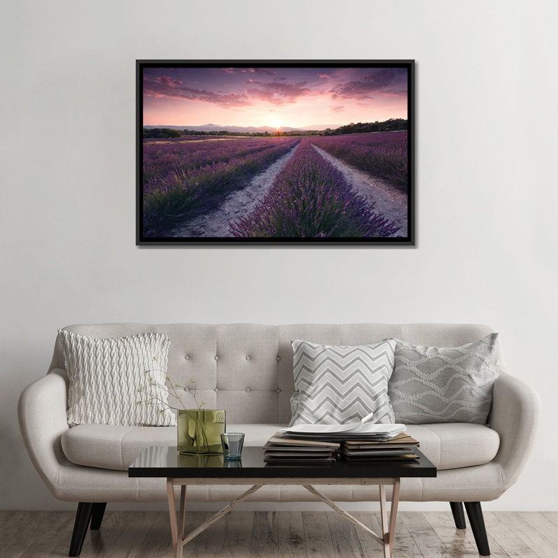 «Lavender Dream» par Stefan Hefele, reproduction de photo sur toile tendue, H 18 po x l 26 po x P 1,5 po, Pas de tapis