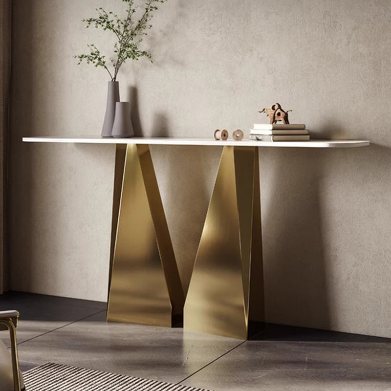 Console luxueuse de style italien., H 33,4 po x l 62,9 po x P 13,7 po