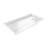 DreamLine SlimLine 36 inch D x 60 inch W x 2 3/4 inch H Single Threshold White Alcove Shower Base with 2 inch Brushed Nickel Right Round Drain-118322006-118321997