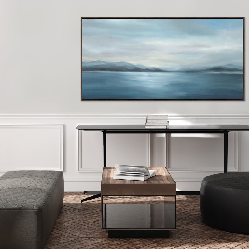 Quiet Water Print by Giselle Kelly, 37.5" H x 74.5" W, Image Gel Brush