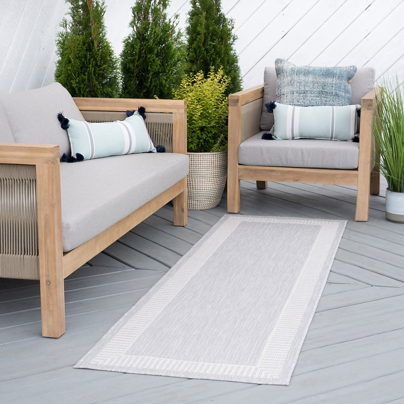 Tapis gris à imprimé animal Benu, Tapis de couloir 2 pi 3 po x 7 pi 3 po