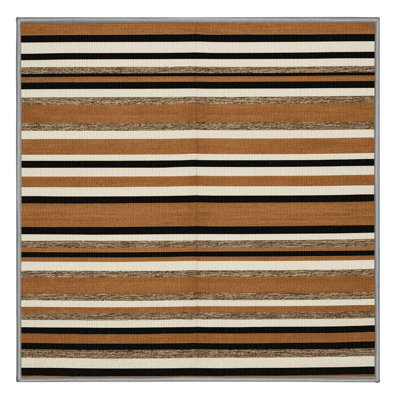  Tapis blanc lavable rayé Adobe