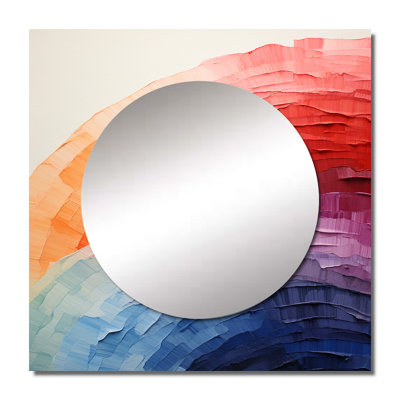 Kiaghn - Rainbow Large Square Mirror Wall Decor For Bedroom