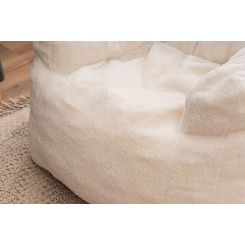 Fauteuil en tissu doux blanc - Convient aux besoins en matière de sacs à billes pour centre commercial intérieur