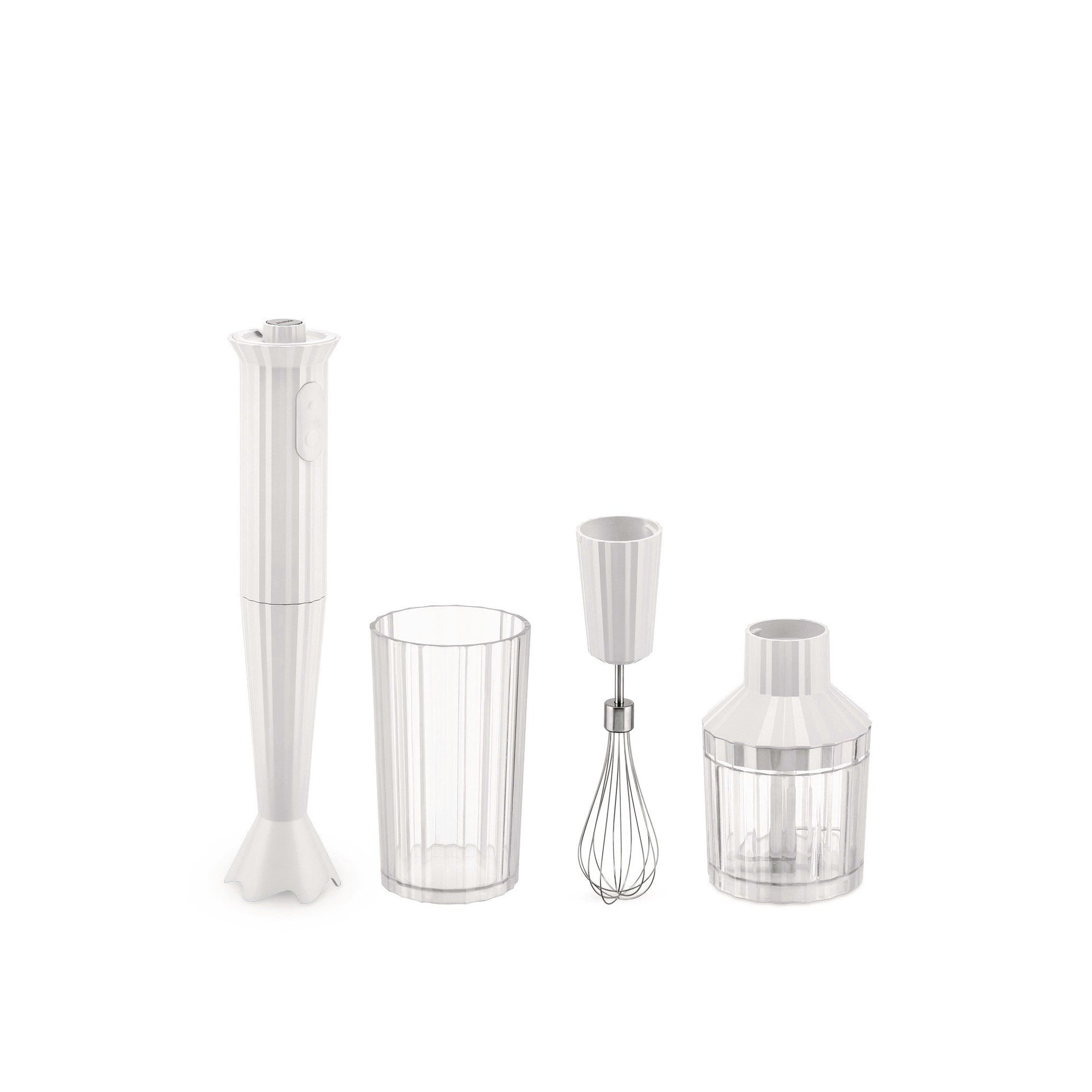 Plissé Hand Immersion Blender, White