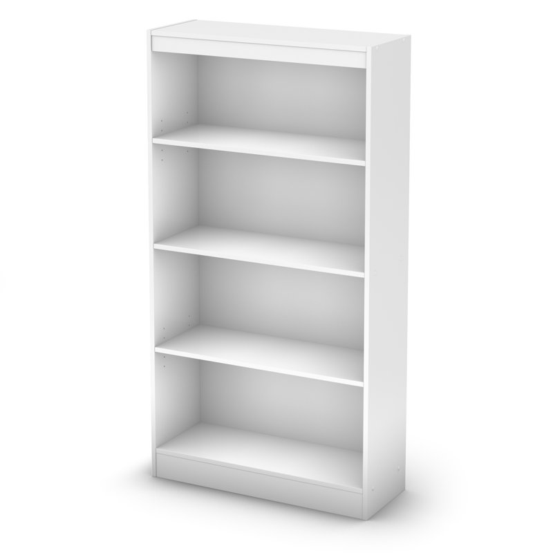 Bibliothèque Axess, Blanc pur, (Quatre tablettes) H 56 po x l 28 po x P 11,5 po