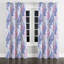 Rideaux de fenêtre Modern - Rideau à œillets à motif cachemire mauve - 1 panneau-920439037-920439036