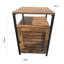 Halia 40cm W Iron Bedside Table