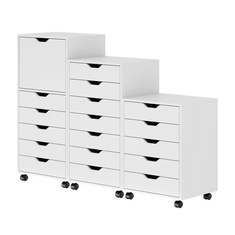 Halifax 3-pc Multi-drawer Storage Cabinet Set