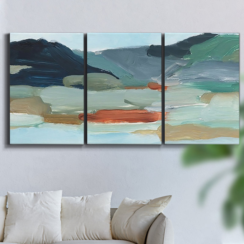 «Neutral Wall Flower IV», pièce sur toile encadrée, H 36 po x l 72 po x P 2 po