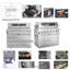 Îlot de cuisine en acier inoxydable 304 de 96 po à 3 brûleurs avec 3 refroidisseurs à vin et 85 000 BTU 96 po-126190942-126190944