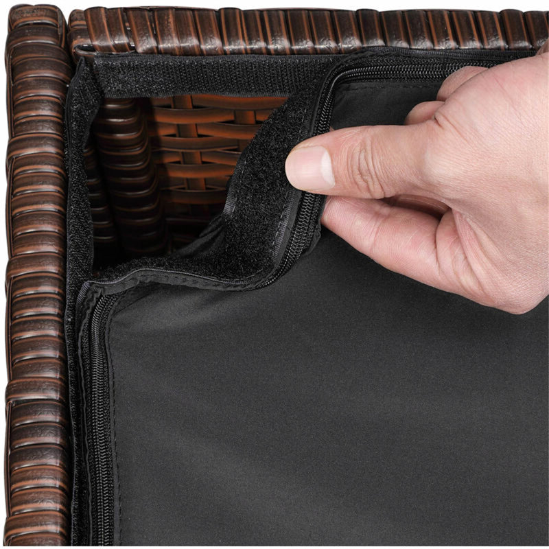 Ebern Designs Eva-Lily 75cm W 300L Water Resistant Deck Box, Brown