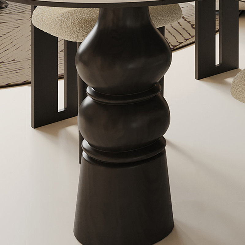 Table de style roche en stratifié de style péninsule pour la maison, H 29,53 po x l 70,87 po x P 31,5 po