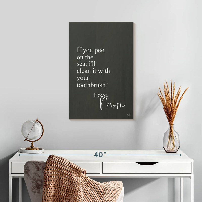 Tergel If You Pee, 24" H x 16" W