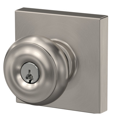 Georgian Keyed Entry Knob with Collins Trim