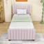 Lit plateforme simple tapissier avec lit gigogne-212639039