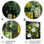 «Green Maya Shapes Mask III» - Décoration murale abstraite en métal-988708030