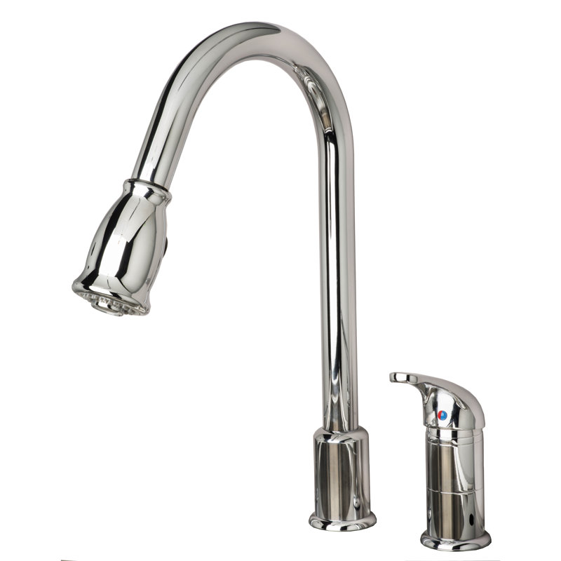 Laguna Brass Pull Down Kitchen Faucet, Chrome