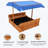 House On Tree 42.9'' x 42.9'' Solid Wood Square Sandbox-88730206