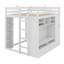 Lit mezzanine double avec tiroirs, tablettes et lumière-11540115