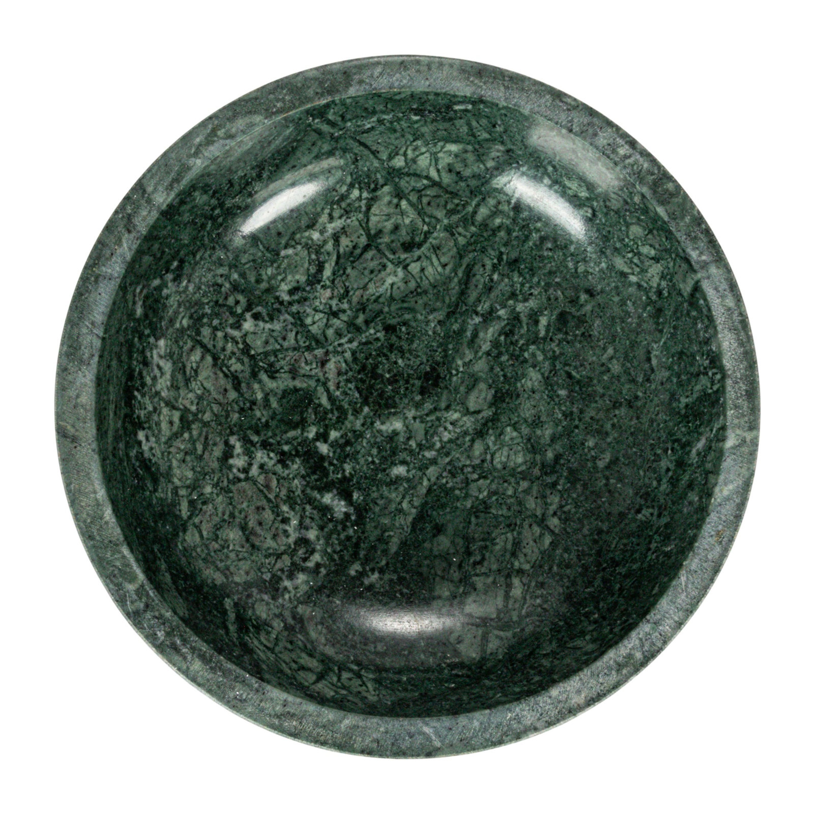 Adelphine Marble Serving Bowl, Green