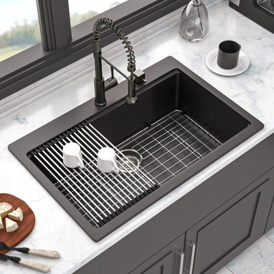 Évier de cuisine en quartz - Évier de cuisine encastré en granite