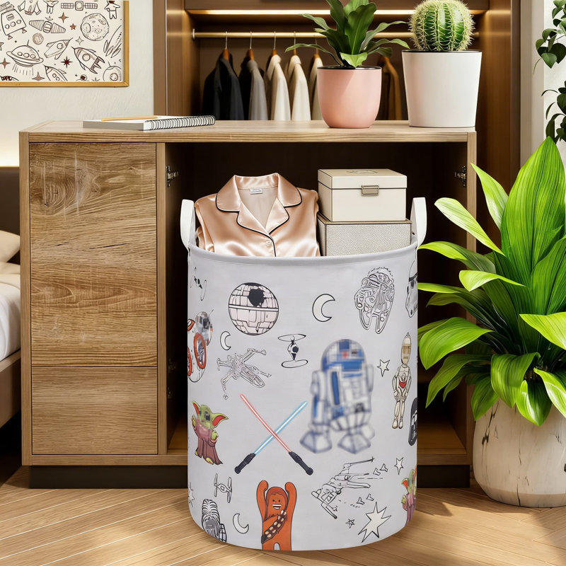 Panier à linge pliable et panier de rangement avec doublure imperméable Star Wars