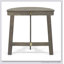 TABLE BISTRO WESTMONT DEMI-ROND, GRIS