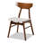 Hailsham 5-Pc Dining Set in Light Grey Fabric and Walnut Finish, 30.7'' H X 18.3'' W X 20.9'' D-1947346020