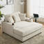 Chaise longue avec coussins, station de charge et porte-gobelets