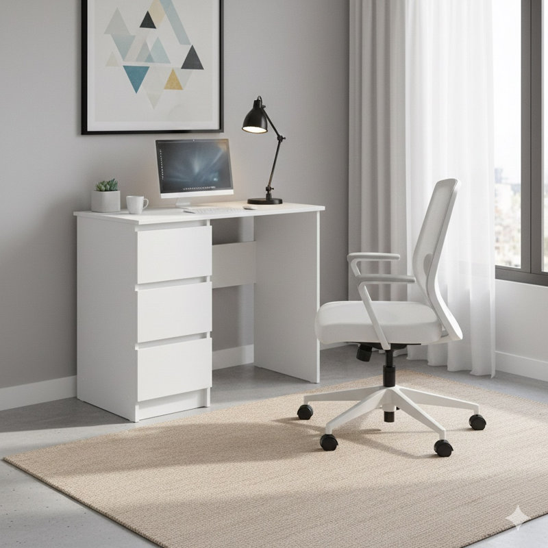 Computer Desk, White