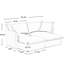 2 places avec repose-pieds, chenille pour lit de salon confortable