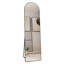 Floor Mounted Full Length Mirror With Arched Aluminum Alloy Frame For Bathroom