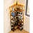 7 Tier Corner Shelf Industrial, Large Freestanding Bookshelf Wood and Metal Frame, Tall Display Bookcase for Living Room Kitchen Home Office-1479582804